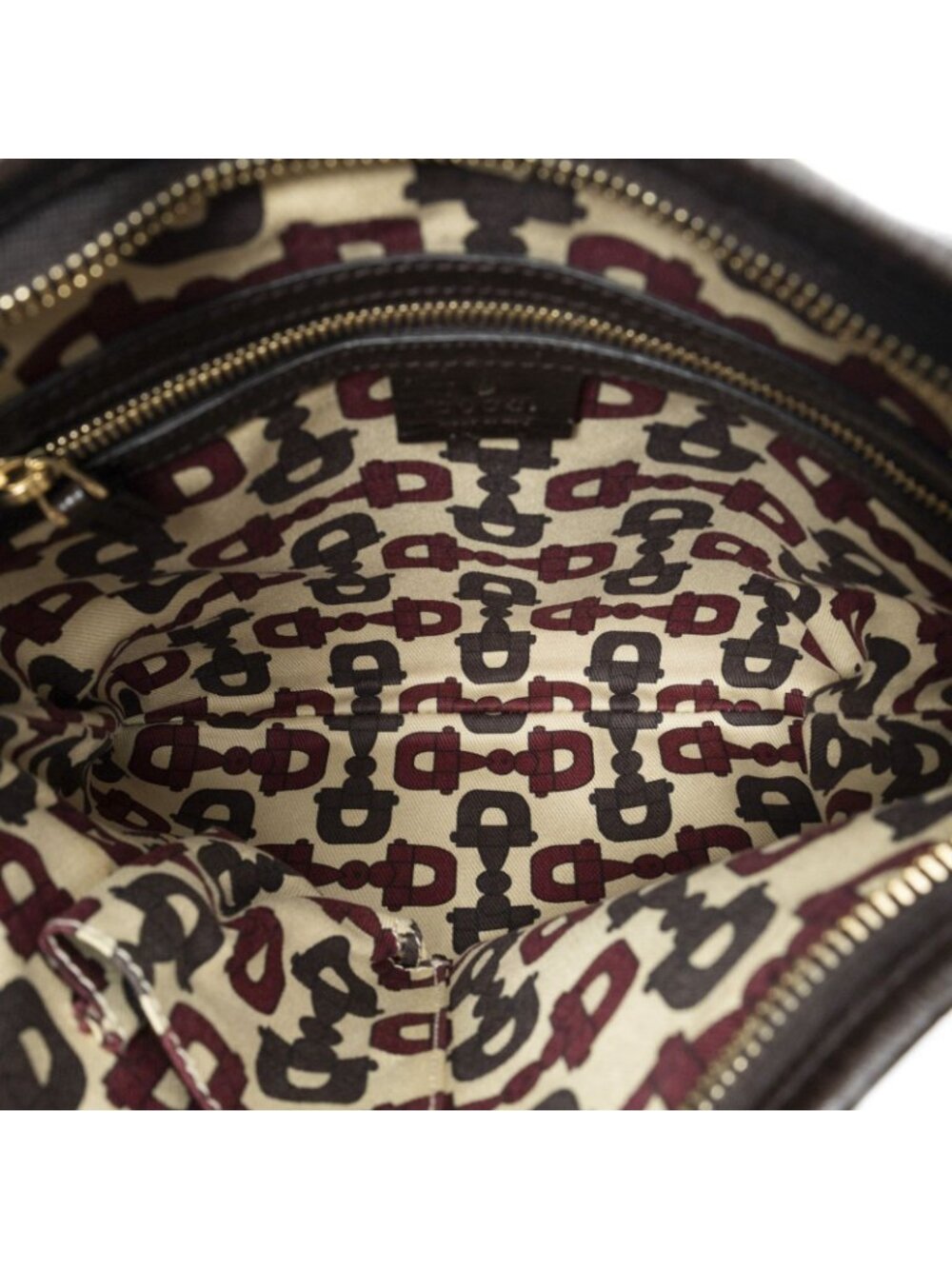 Gucci Web Jolicoeur Crossbody Beige Brown GG Canvas - Picture 9 of 10